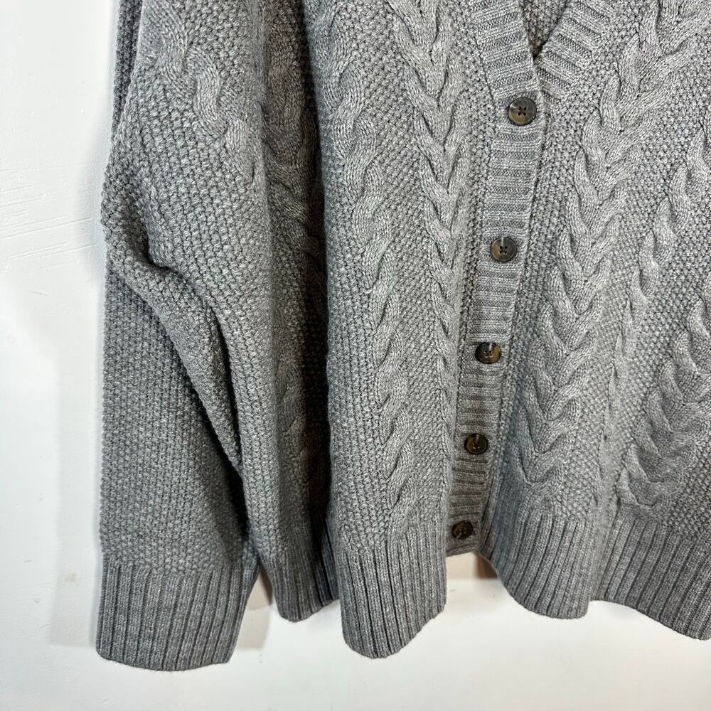 TORRID Grey Chunky Cable knit Cardigan Womans Plus 2X NWT casual comfort - Picture 5 of 10